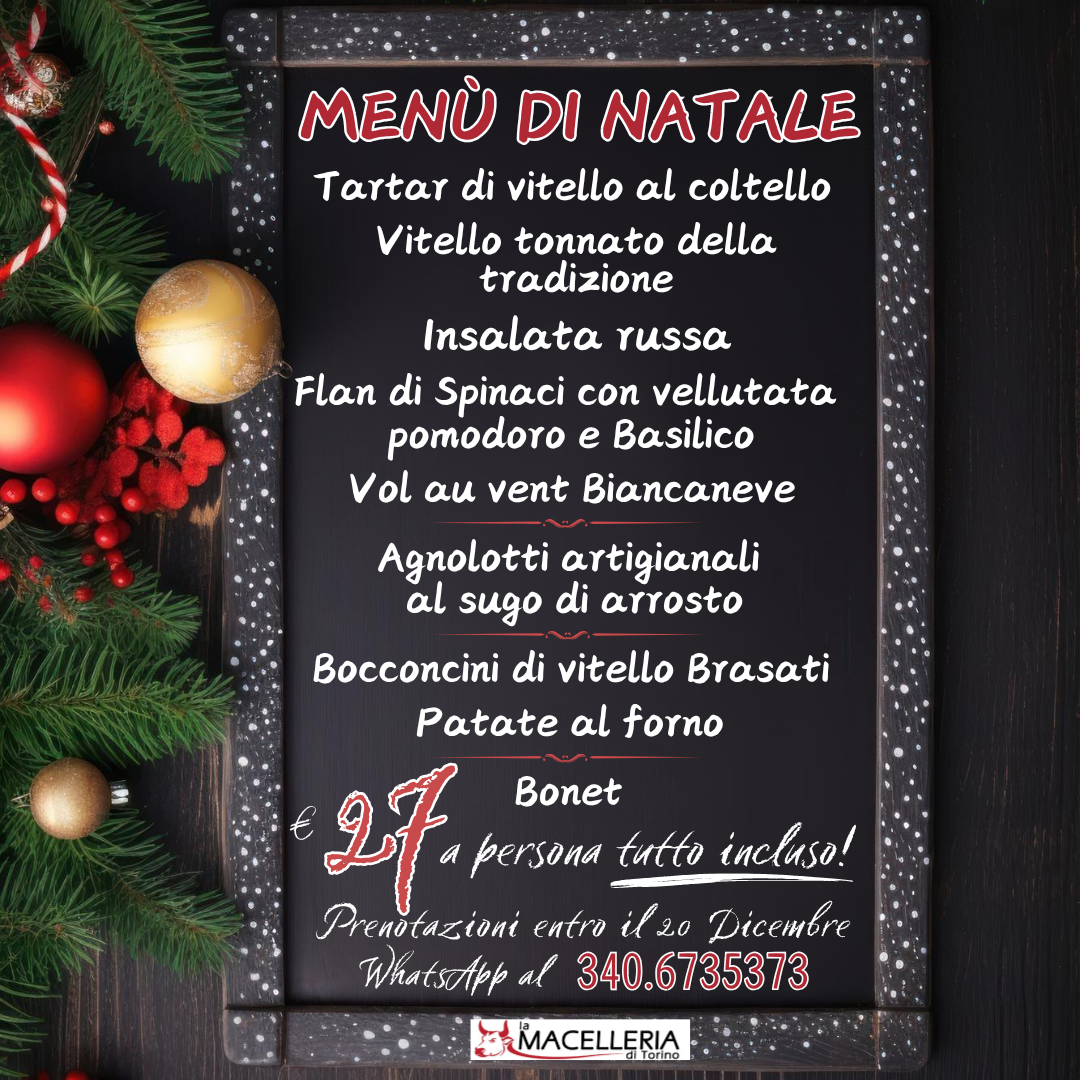 Menù Natale Post