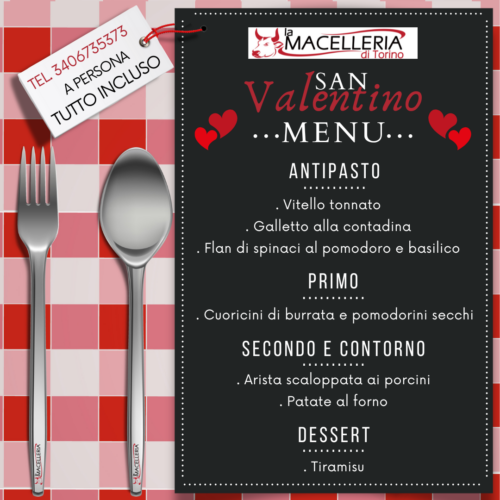 Menu San Valentino